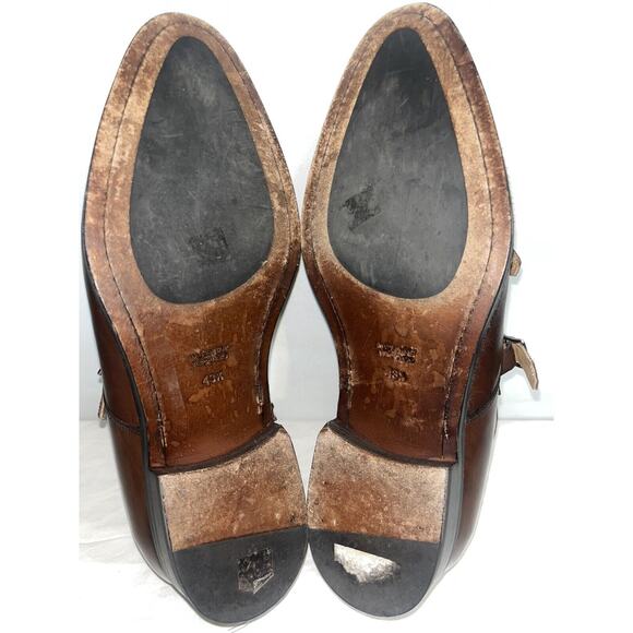 SuitSupply Leather‎ Shoes - Classic Double Monk Buckle, Mens Size 9.5 main image 7